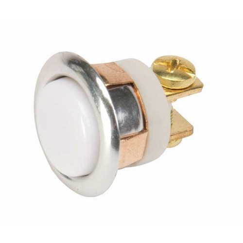 Edwards Signaling 620 Low Voltage Non-Illuminated Pushbutton, 16 mm, 1NO Contact, Extended Operator, White
