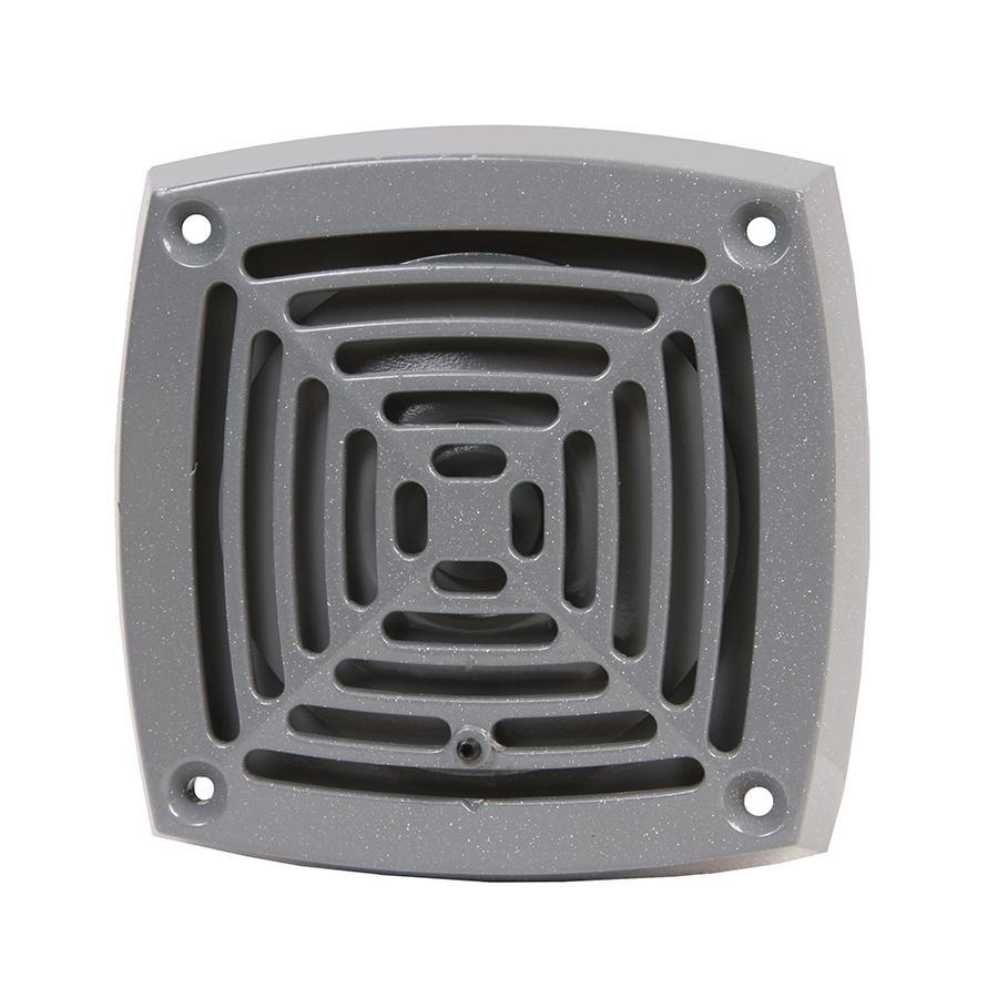Edwards Signaling AdaptaHorn 870P-R5 Heavy Duty Vibrating Horn With Gasket, 240 V AC, 0.07 A, 113/103 dB, Panel Mounting, Gray, Specifications Met: UL Listed