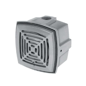 Edwards Signaling 877-J1 Low Current Vibrating Horn, 32 V DC, 0.13 A, 111 dB at 1 m/101 dB at 10 ft Sound, Indoor/Outdoor, Gray
