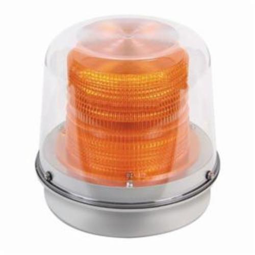 Edwards Signaling 94DDV2A-G1 Heavy Duty Strobe Beacon, 24 V DC, Xenon Lamp, Amber, Surface Mounting, Specifications Met: UL 1638, cUL Listed, NEMA 4X