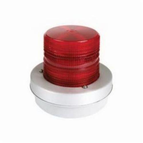 Edwards Signaling AdaptaBeacon 97R-EK Heavy Duty Weatherproof Flashing Strobe Beacon, 12 to 48 V DC, Xenon Lamp, Red, Surface Mounting, Specifications Met: UL 1638, cUL Listed