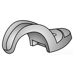 O-Z/Gedney 14-50G 1-Hole Type 14-G Pipe Strap, 1/2 in, For Use With IMC/Rigid Conduit, Malleable Iron, Hot Dip Galvanized