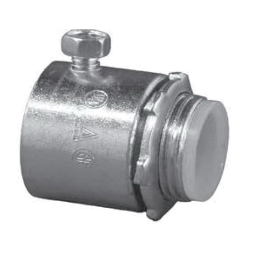 O-Z/Gedney 28-300T Type 28 Set Screw Connector, 3 in Trade, For Use With Threadless RMC and IMC Conduit, Malleable Iron, Electro-Zinc Plated