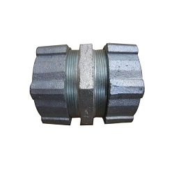 O-Z/Gedney 30-350 Type 30 Set Screw Coupling, 3-1/2 in, For Use With Threadless Rigid/IMC Conduit, Malleable Iron, Zinc Plated