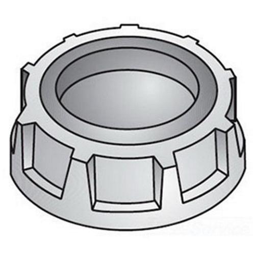 O-Z/Gedney 3-200 Type 3 Non-Grounding Capped Bushing, 2 in Trade, Malleable Iron, Zinc Plated