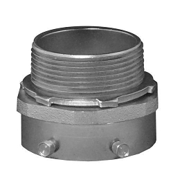 Appleton ETP™ 4300UST 4000US Insulated Throat Straight Set Screw Connector, 3 in Trade, For Use With EMT Conduit, Steel, Zinc Electroplated