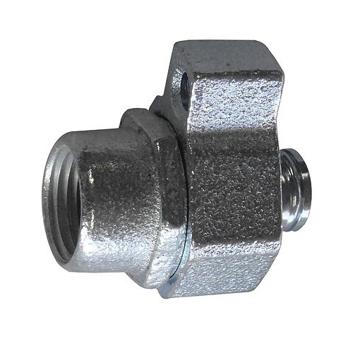 O-Z/Gedney Ground-Tite™ 4Q-350L Type 4Q-L Male Straight Conduit Connector With Non-Insulated Throat, Grounding Lug, 3-1/2 in Trade, For Use With Liquidtight Flexible Metal Conduit, Malleable Iron/Steel, Electro-Plated Zinc