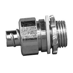 Appleton O-Z/Gedney ETP™ 4QS-200 Liquid Tight Conduit Connector, 2 in Trade, Straight, Steel, Electroplated Zinc