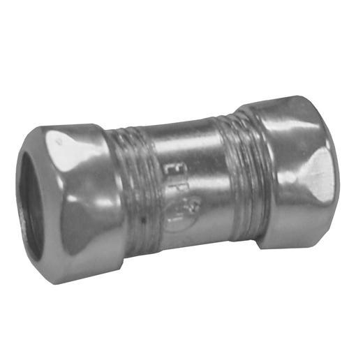 Appleton ETP™ 6050S 6000S Compression Coupling, 1/2 in, For Use With EMT Conduit, Steel, Zinc Plated