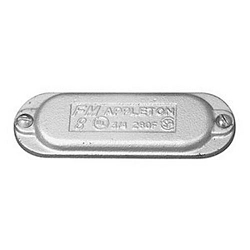 Appleton UNILETS™ 680F Conduit Body Cover, 2 in Hub, For Use With Form 8™ Conduit Outlet Body, Cast Grayloy Iron, Triple Coated
