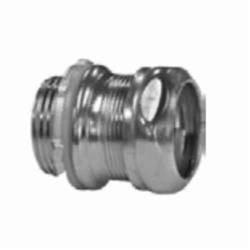 Appleton ETP™ 7075GSR Compression Raintight Conduit Connector, 3/4 in Trade, For Use With EMT Conduit/Raceway, Steel, Electro-Plated Zinc
