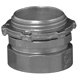 Appleton ETP™ 7150UST 7000US Insulated Compression Connector, 1-1/2 in Trade, For Use With EMT Conduit, Steel, Zinc Electroplated