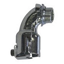 Appleton 7384I Insulated Throat Conduit Connector With Locknut, 1-1/4 in Trade, 1.47 to 1.78 in Cable Openings, For Use With Armored/FMC Cable, Malleable Iron, Zinc Electroplated