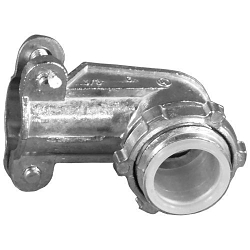 Appleton NEER™ AC-99 Non-Insulated Conduit Connector With Locknut, 2 in Trade, For Use With Armored/FMC/Metal Clad Cable, Die Cast Zinc, Natural/Zinc Plated