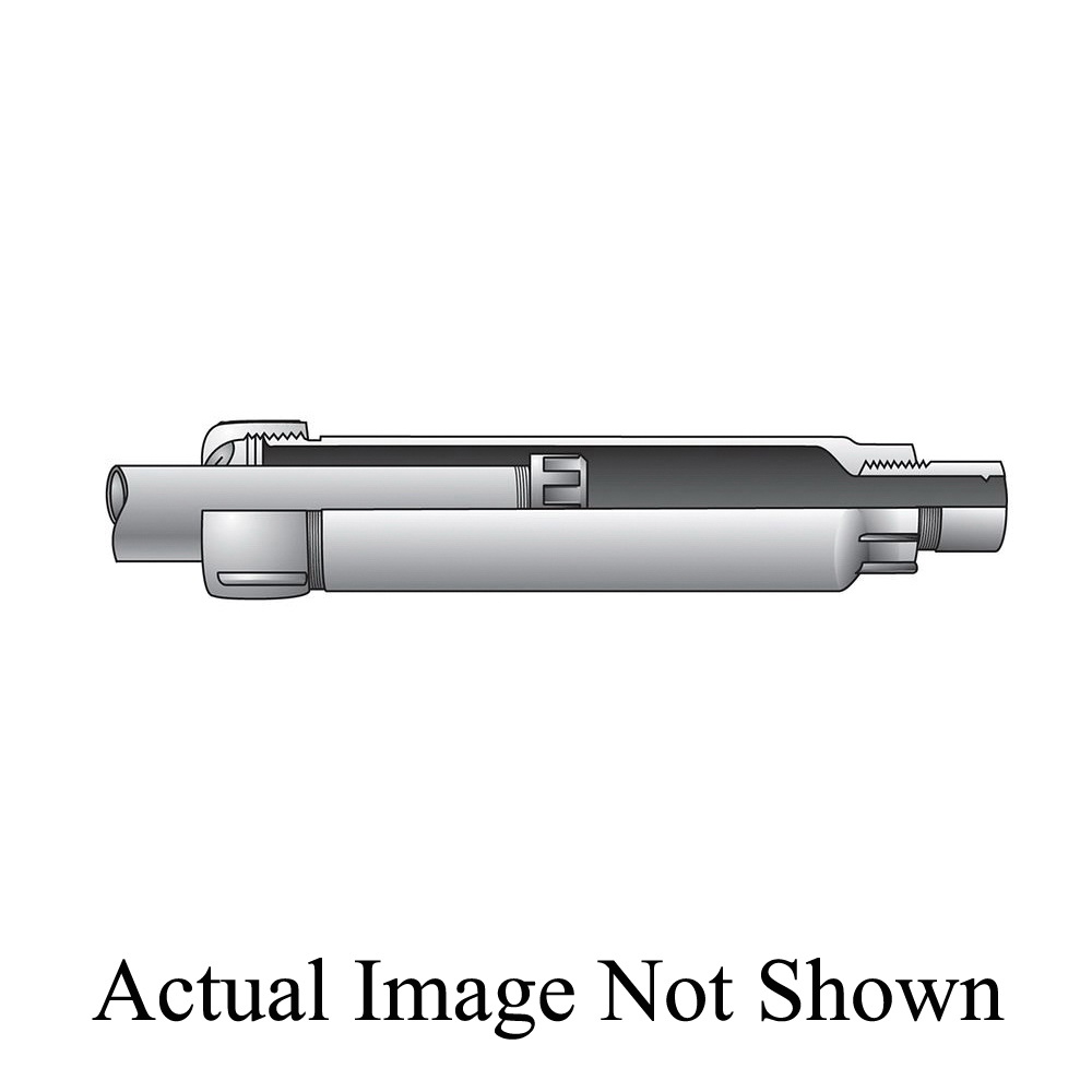 O-Z/Gedney AX-8-350A Type AX-8 Concretetight Weatherproof Expansion Fitting, 3-1/2 in, For Use With Rigid Metal Conduit/IMC, Copper-Free Aluminum, Hot-Dipped Galvanized