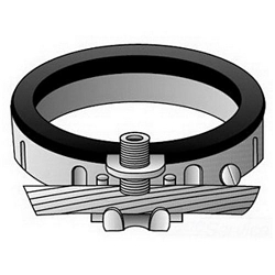 O-Z/Gedney BLG-4150 Type BLG Grounding Bushing, 250 to 500 kcmil AC Cable, 4 in Trade, Malleable Iron, Zinc Plated
