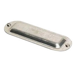 O-Z/Gedney BS75A Domed Conduit Body Cover, 1/2 in Hub, For Use With Rigid IMC and Conduit Body Opening, Stamped Aluminum, Natural