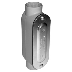 O-Z/Gedney C100ACG Explosionproof Conduit Body With Type BS Aluminum Cover, Type SGN Neoprene Gasket, Type C Body, 1 in Hub, 12 cu-in Capacity, Copper-Free Aluminum