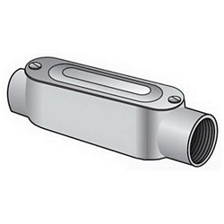 O-Z/Gedney C75ACG Type-C Conduit Outlet Body With Cover and Gasket, 3/4 in Hub, Die Cast Copper Free Aluminum, Aluminum Enamel/Epoxy Powder Coated