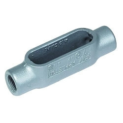 Appleton UNILETS™ C87SA Type-C Conduit Outlet Body, 3 in Hub, Form 7 Form, 133 cu-in Capacity, Cast Aluminum, Epoxy Powder Coated