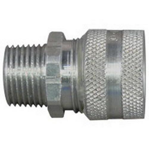Appleton CG-87125 CG Series Strain Relief Straight Cord Connector, 1-1/4 in Trade, 7/8 to 1 in Cable Openings, Aluminum, Natural