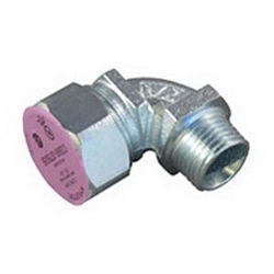 Appleton CG90-2575S Liquidtight Strain Relief Connector, 3/4 in Trade, 1/4 to 3/8 in Cable Openings, Malleable Iron