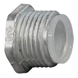 Appleton CN-100I Bushed Insulated Conduit Nipple, 1 in, For Use With IMC/Rigid Conduit, Die Cast Zinc, Zinc Plated