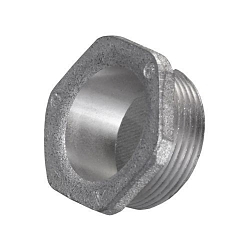 Appleton CN-150 Bushed Conduit Nipple, 1-1/2 in, For Use With IMC/Rigid Conduit, Malleable Iron, Zinc Plated