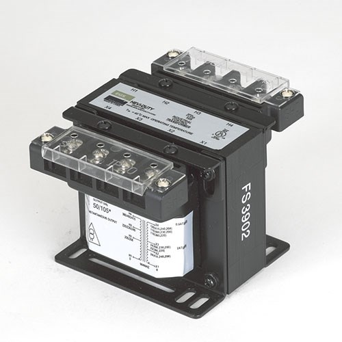 SolaHD E050TC International Encapsulated Non-Ventilated Automation Transformer, 208/240/415 V AC Primary, 24/120 VAC Secondary, 0.05 kVA Power Rating, 60 Hz, 1 Phase