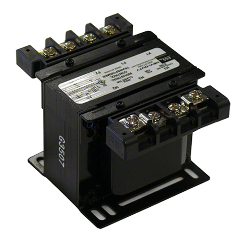 SolaHD E100JN SBE Encapsulated Control Transformer, 208/240/480/600 V AC Primary, 24/120 VAC Secondary, 0.1 kVA Power Rating, 50/60 Hz, 1 Phase