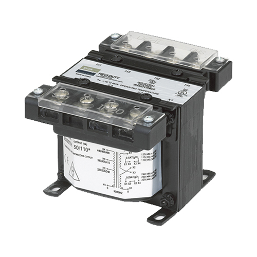 SolaHD E750TH International Encapsulated Control Transformer, 240/415/480 V AC Primary, 120/240 VAC Secondary, 0.75 kVA Power Rating, 50/60 Hz, 1 Phase