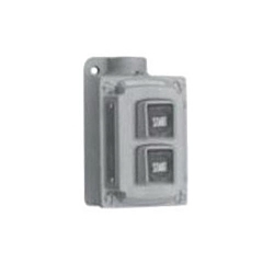 Appleton Contender™ EDS2190 1-Gang 2-Circuit Dead End Pushbutton Control Station, 600 V AC, 10 A, 2NO-2NC Contact, 2 Operators, NEMA 3/7CD/9EFG NEMA Rating