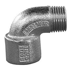 Appleton UNILETS® ELMF9050A Dust-Ignitionproof Explosionproof Conduit Elbow, 1/2 in Trade, 90 deg, Aluminum, Natural