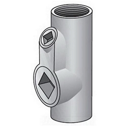 O-Z/Gedney EYA-75 Type EYA Vertical/Horizontal Sealing Fitting, 3/4 in, For Use With IMC/Threaded Rigid Conduit, Malleable Iron, Zinc Electroplated