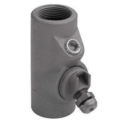 Appleton UNILETS® EYDEF250 Dust-Ignitionproof Explosionproof Raintight Conduit Sealing Fitting, 2-1/2 in, For Use With IMC/Threaded Rigid Metallic Conduit, Malleable Iron, Triple Coated