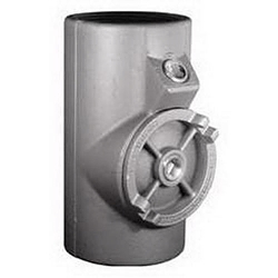 Appleton UNILETS® EYF-350 Dust-Ignitionproof Explosionproof Raintight Conduit Sealing Fitting, 3-1/2 in, For Use With IMC/Threaded Rigid Metallic Conduit, Malleable Iron, Triple Coated