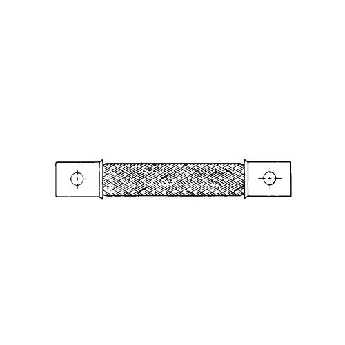 O-Z/Gedney FB-400-15-2 2-Braid 2-Hole Type FB Solderless Flexible Braid Connector, 12 in L x 1-1/2 in W, 400 A, 7/16 in Mounting Hole