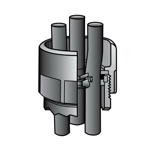 O-Z/Gedney FR-200 Compound Sealing Bushing, 2 in Conduit, 1.53 in AC Cable, Ductile/Malleable Iron, Hot Dipped Galvanized