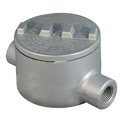 Appleton UNILETS® GRC50 C-Style Dust-Ignitionproof Explosionproof Conduit Outlet Box With Cover, 1/2 in, 3.38 in Cover Opening, 18 cu-in, Triple Coated