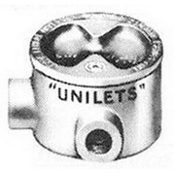 Appleton UNILETS® GRHL100 Dust-Ignitionproof Explosionproof Conduit Outlet Box With Cover, 1 in, 3.38 in Cover Opening, 13.8 cu-in, Triple Coated