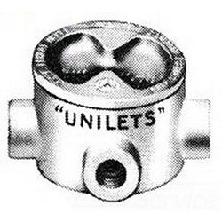 Appleton UNILETS® GRHT50 Dust-Ignitionproof Explosionproof Conduit Outlet Box With Cover, 1/2 in, 3.38 in Cover Opening, 13.8 cu-in, Triple Coated