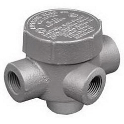 Appleton UNILETS® GRJTA75 Dust-Ignitionproof Explosionproof Raintight Conduit Outlet Box, 3/4 in, 2.13 in Cover Opening, 7.3 cu-in, Triple Coated