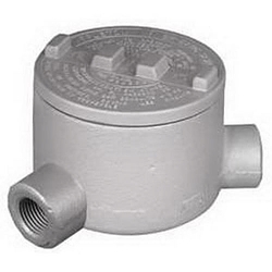 Appleton UNILETS® GRN100 N-Style Dust-Ignitionproof Explosionproof Conduit Outlet Box With Cover, 1 in, 3.38 in Cover Opening, 18 cu-in, Triple Coated