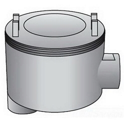 O-Z/Gedney GUALB-75A Type GUALB Conduit Outlet Box With Internally Threaded Body, 3/4 in Hub, 3 in Cover Opening, Aluminum
