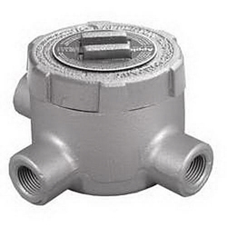 Appleton UNILETS™ GUT100 T-Style Dust-Ignitionproof Explosionproof Conduit Outlet Box, 1 in, 3.38 in Cover Opening, 19 cu-in, Triple Coated