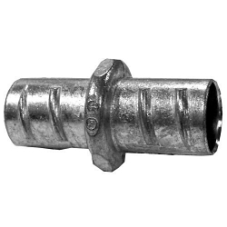 Appleton NEER™ GX-150 Screw-In Straight Coupling, 1-1/2 in, For Use With Flexible Metal Conduit, Die Cast Zinc, Natural