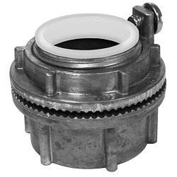 Appleton NEER™ HUBG250DN Grounding Watertight Conduit Hub, 2-1/2 in, For Use With IMC/Rigid Conduit, Die Cast Zinc