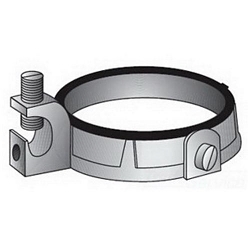 O-Z/Gedney IBC-150LS-4AC Type IBC-LS-AC Grounding Bushing, 14 to 4 AWG AC Cable, 1-1/2 in Trade, Aluminum/Malleable Iron/Steel, Zinc/Tin Plated