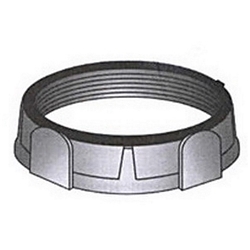 O-Z/Gedney IBC-200 Type IBC Conduit Bushing, 2 in Trade, Malleable Iron/Thermoplastic, Zinc Plated