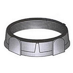 O-Z/Gedney IBC-300 Type IBC Conduit Bushing, 3 in Trade, Malleable Iron/Thermoplastic, Zinc Plated